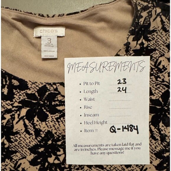 2/$30 Chicos Velvet Burnout Top Size XL Whimsigoth Floral Distressed Grunge - Picture 2 of 14